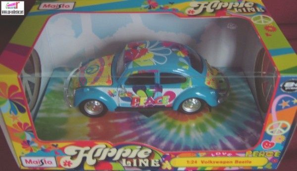 vw cox hippies love and peace maisto babacool (4)