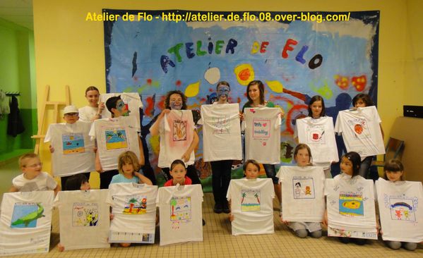 Atelier de flo-Donchery-Peinture-Tee shirt-Enfants-FloM34