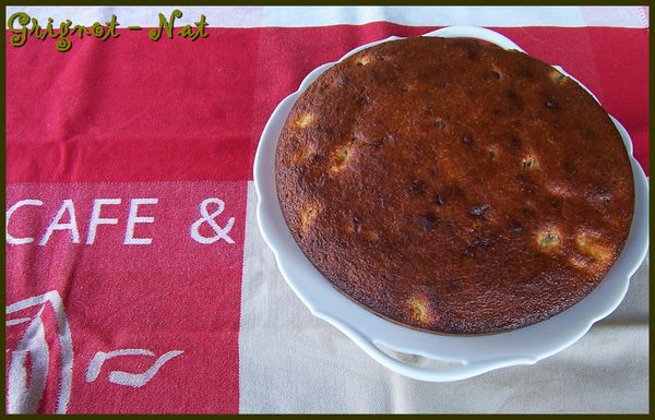 Gâteau coco - banane et pépites de chocolat