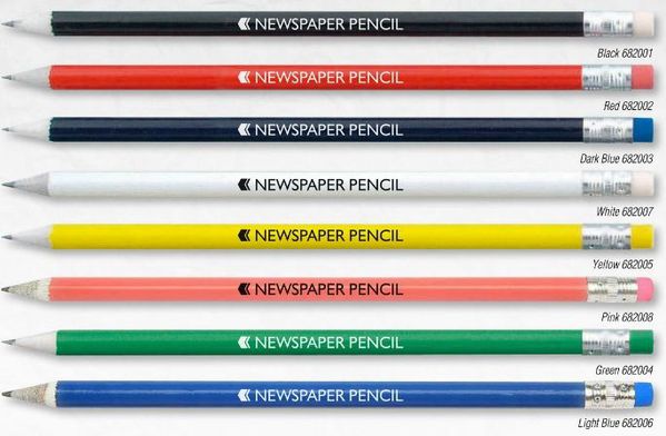 2014 Crayon papier en journal recycle nouveaux coloris GOVA