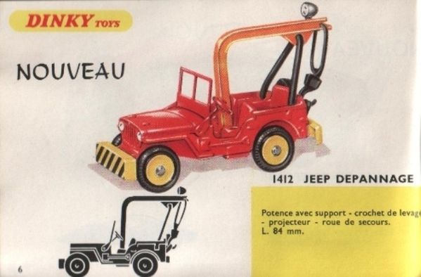 catalogue dinky toys 1968 p006 jeep depannage