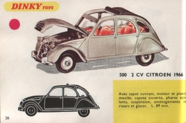 catalogue dinky toys 1968 p026 citroen 2cv 1966