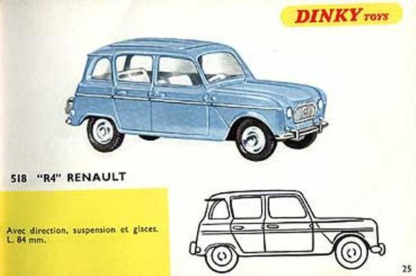 catalogue dinky toys 1967 p25 r4 renault