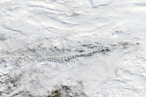 Aqua - MODIS - Alpes - Neige - Nuages bas - 02-12-2014-2