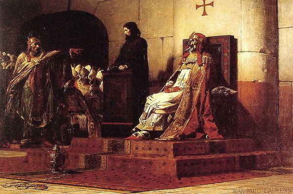 Jean Paul Laurens Le Pape Formose et Etienne VII 1870-MBA N