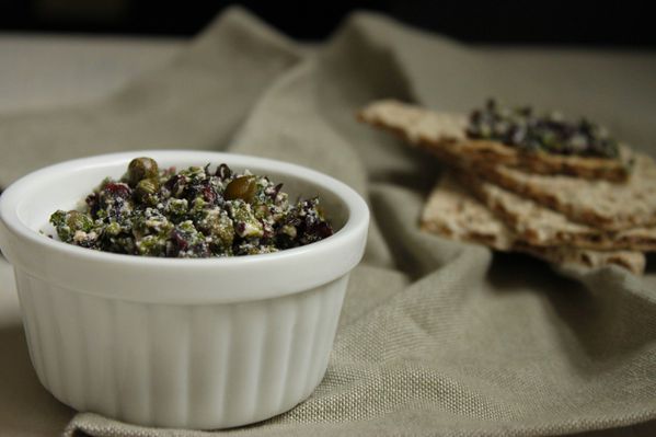tartinade algues tofu soyeux câpres vegan