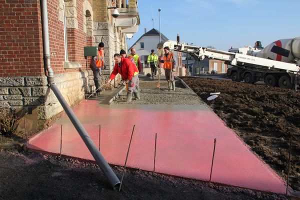 Désactivant sur béton lavé