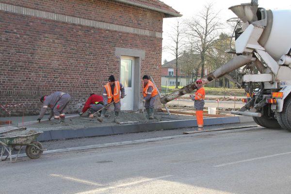 coulage et réglage du niveau
