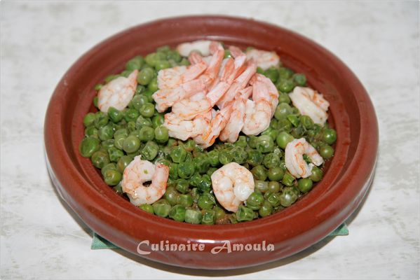 tajine petits pois crevettes1