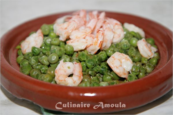 tajine petits pois crevettes3