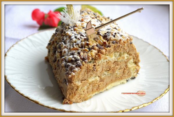 Recette Bûche roulée pralinée - Blog de