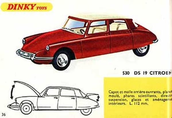catalogue dinky toys 1967 p36 citroen ds 19