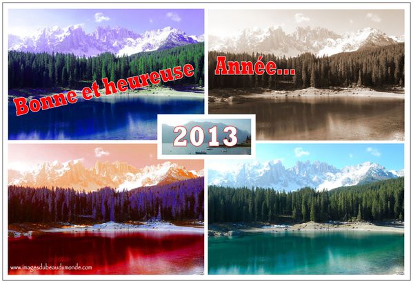 voeux 2013 lac de carezza
