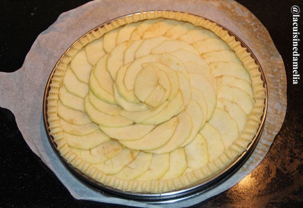 tarte aux pommes rosace amelia