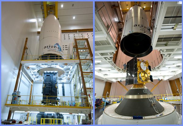 Alphasat - Insat-3D - Ariane 5 - VA214 - Juillet 2013 - CNE