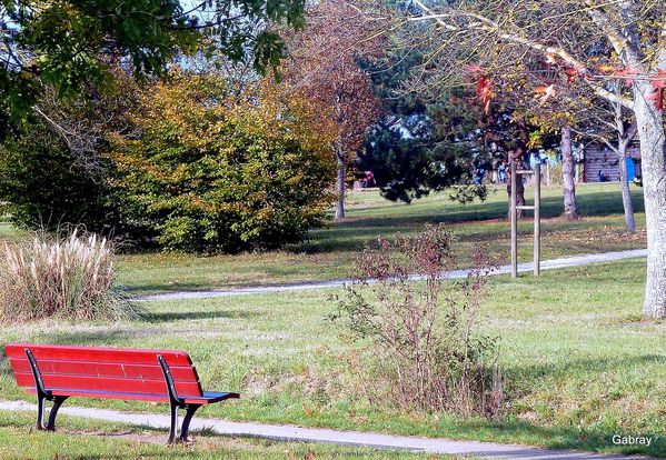 P08 - banc rouge