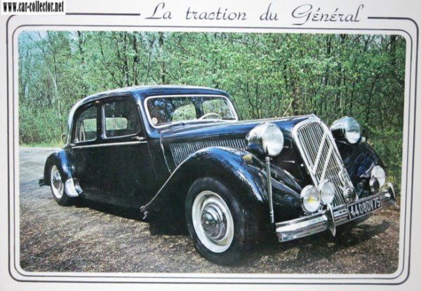 citroen traction av 15cv general de gaulle