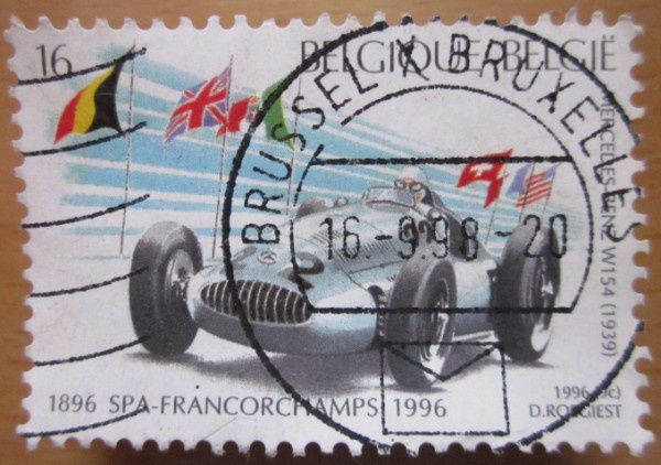timbre mercedes w154 1939 spa francorchamps