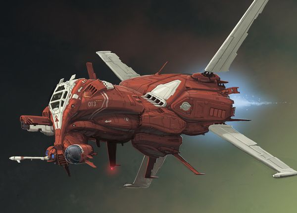 HF 16 Scarab Heavy Fighter by BenWootten