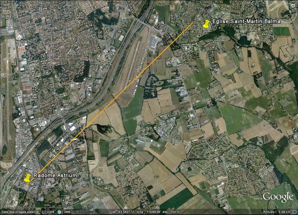 Quiz septembre 2011 - Google Earth - Radome Astrium - Balma