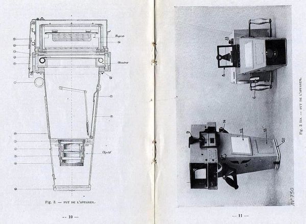 Schéma appareil photographique - 26 cm - 1916