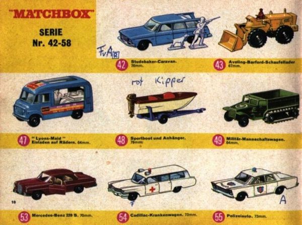 catalogue matchbox 1967 p10