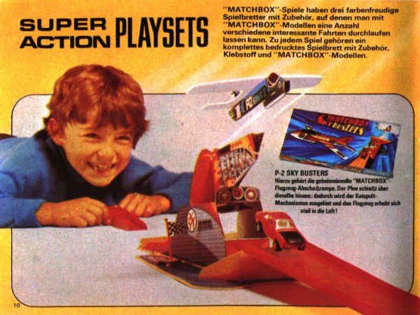 catalogue matchbox 1972-1973 p10 super action playsets