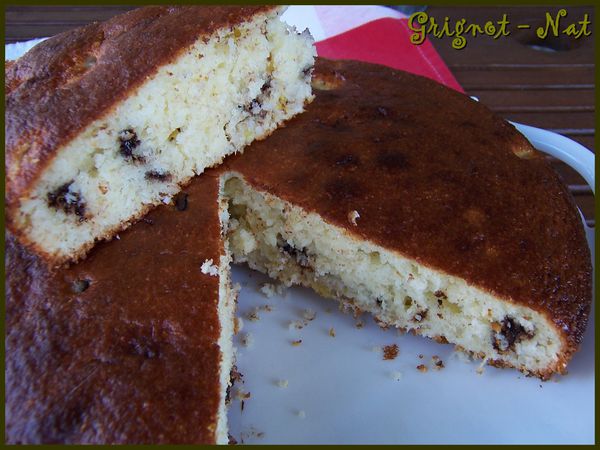 Gâteau coco - banane et pépites de chocolat 3