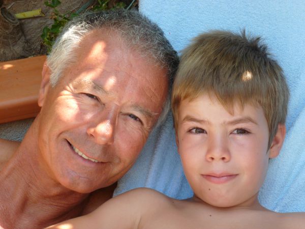 Teiva et son papa Toulon été 2012
