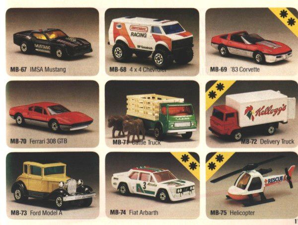 CATALOGUE MATCHBOX 1984 LOCK UPS BURNIN KEY CARS car collector collection voitures miniatures