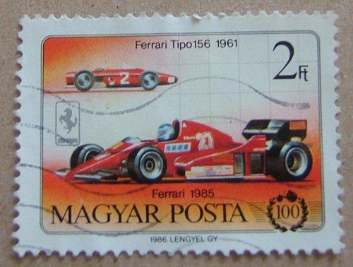 ferrari-tipo-1961-et-ferrari-1985-timbre-poste