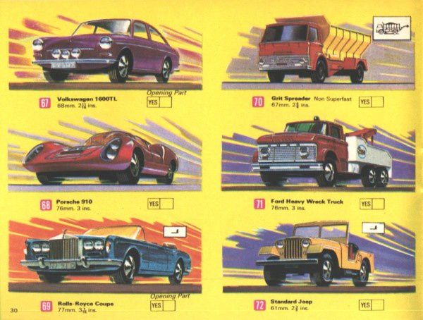 Matchbox 1970 catalog store