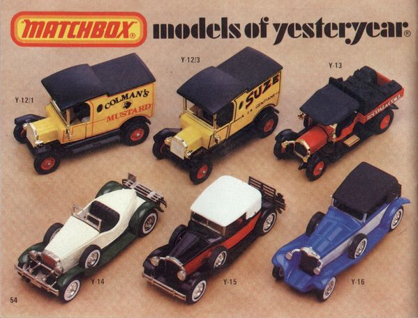 catalogue matchbox 1981.1982 p54 ford model t suze aperitif