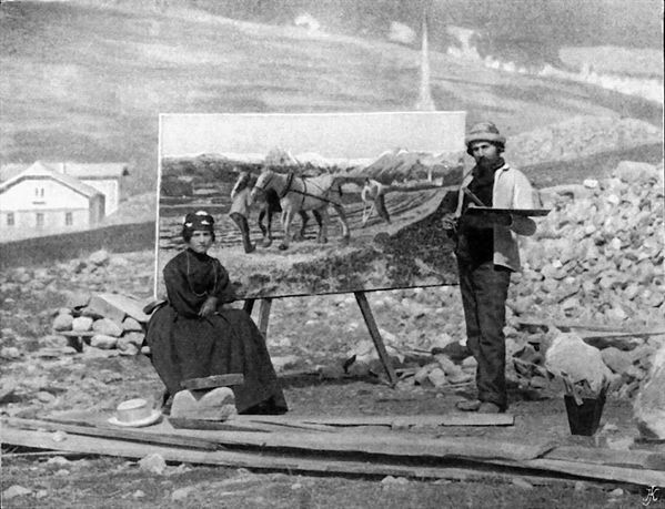 Segantini peignant