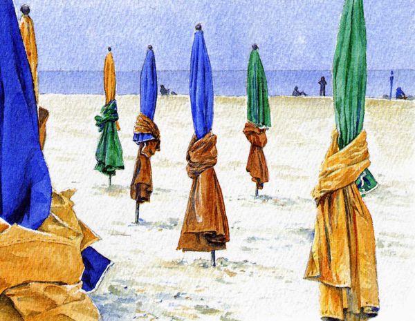 aquarelles côte normande021