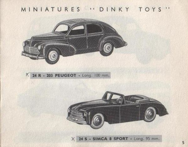 catalogue-dinky-toys-1954-p5-peugeot-203-simca-8-sport