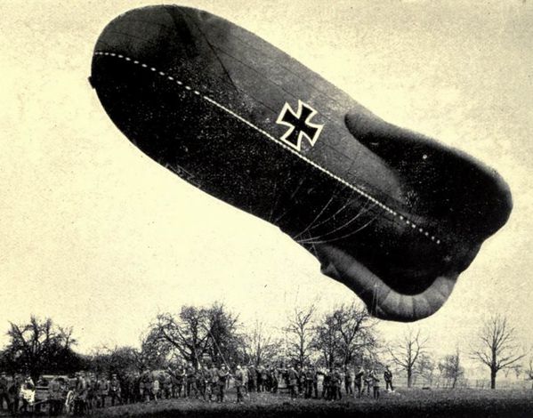 02555 - Ballon d'observation allemand - Guerre mondiale 14-