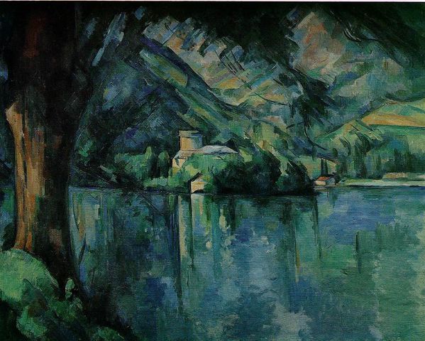 Cézanne, le lac bleu