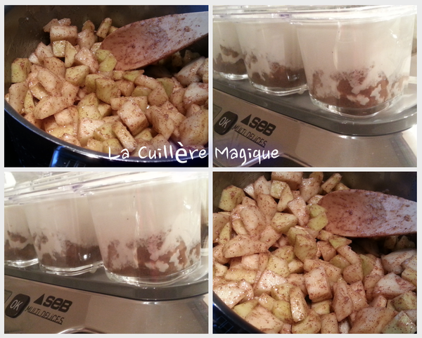 Yaourts pommes poires cannelle MD