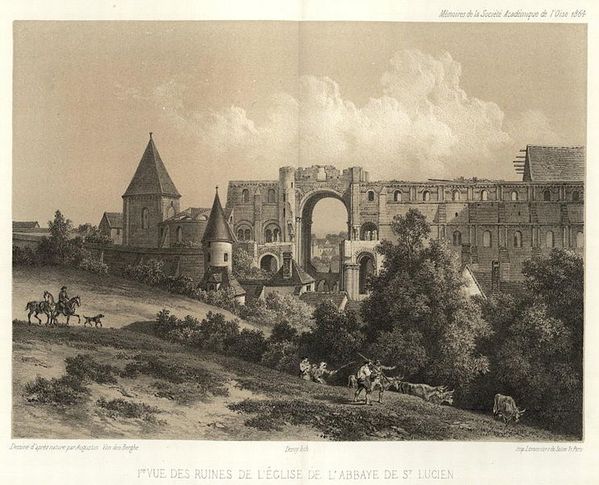 Ruines abbaye Saint-Lucien de Beauvais
