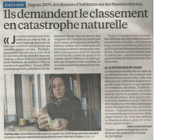 Article du Parisien du 30 01 2013