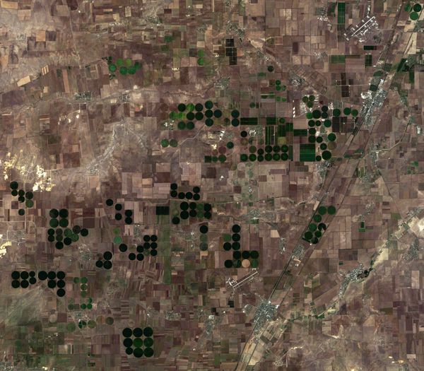 Landsat 8 - Crimée - irrigation - 17-08-2013 - 08h34