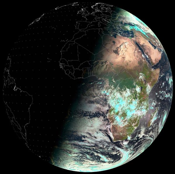 Meteosat 10 - Solstice hiver - 20-12-2013 - 6h00