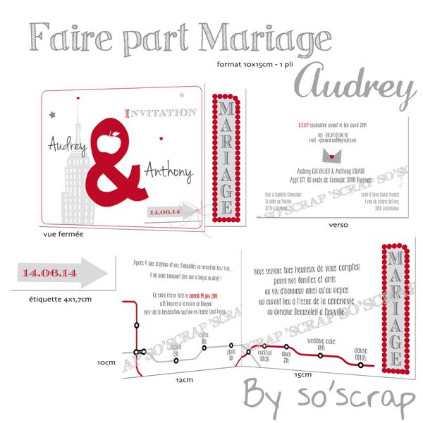 faire part mariage audrey c