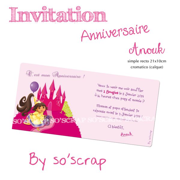 invitation anniversaire laure