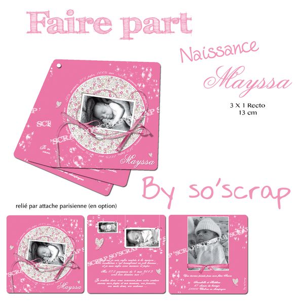 faire part naissance annabelle