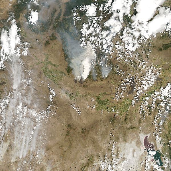 Aqua - MODIS - Incendie Idaho - 10-08-2013
