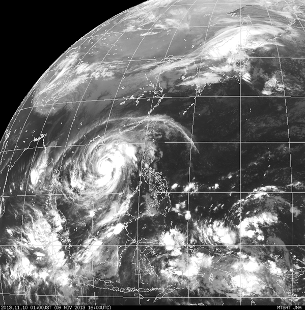 MTSAT - Typhon Haiyan 09-11-2013 -16h00