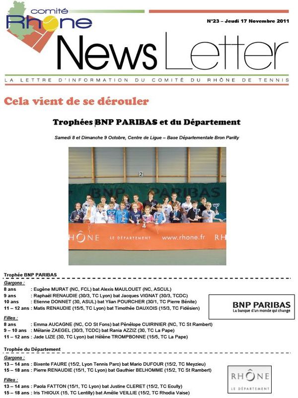 Newsletter 23-01