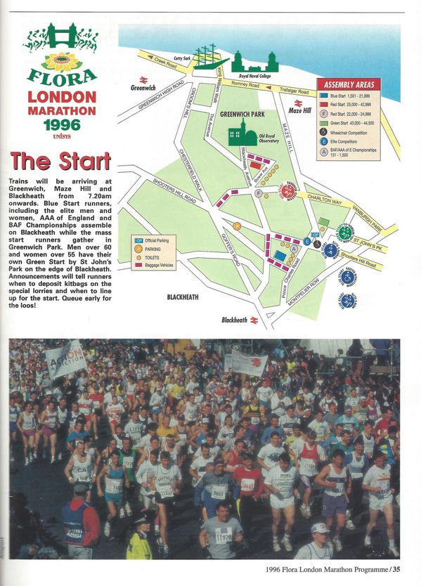 depart london marathon